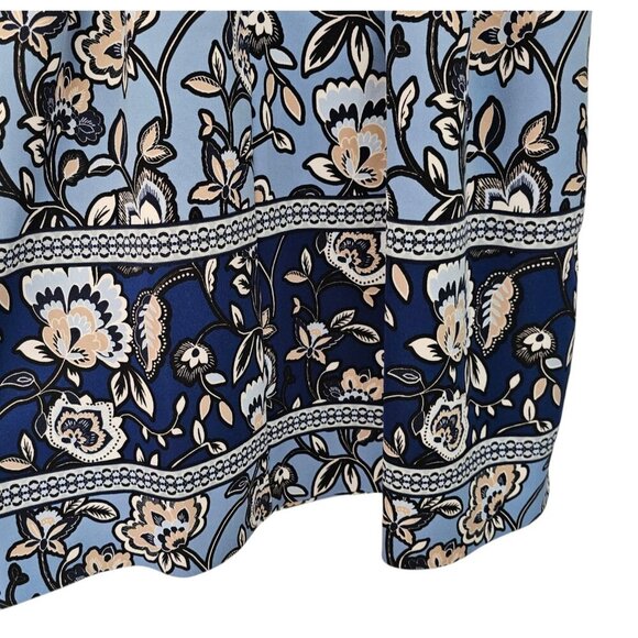 Women's - Vince Camuto Blue Floral Flared Dress, Size 12 - Picture 9 of 9